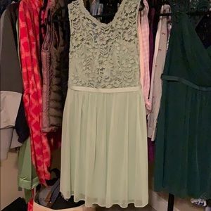 David’s Bridal Bridesmaid Dress - Meadow Green